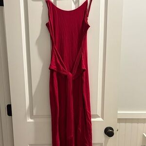 Fringe Red Maxi Dress